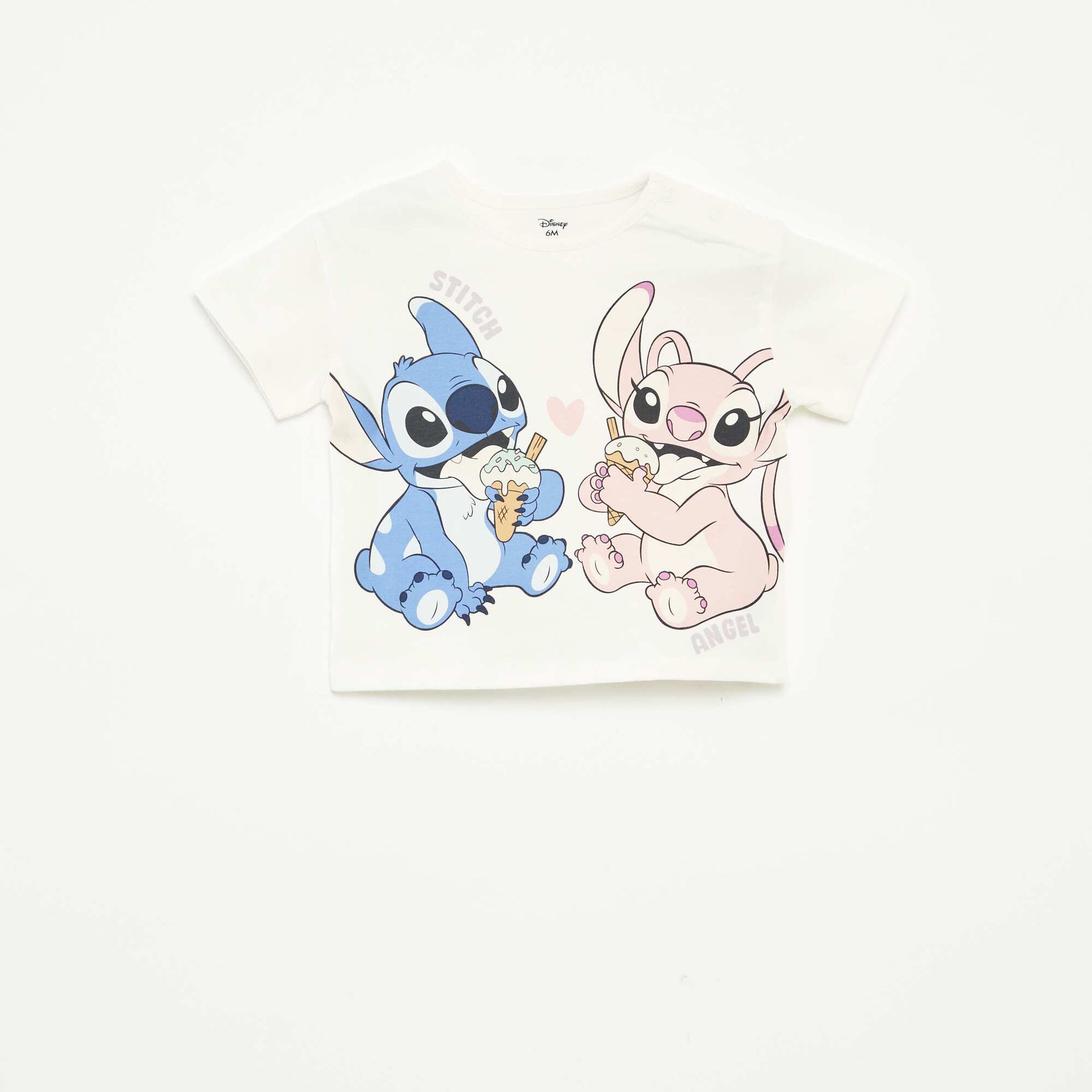 Short-sleeved T-shirt with Disney print WHITE