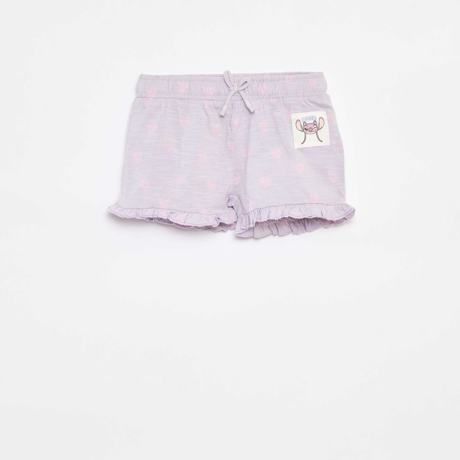 'Disney' ruffled printed shorts PURPLE