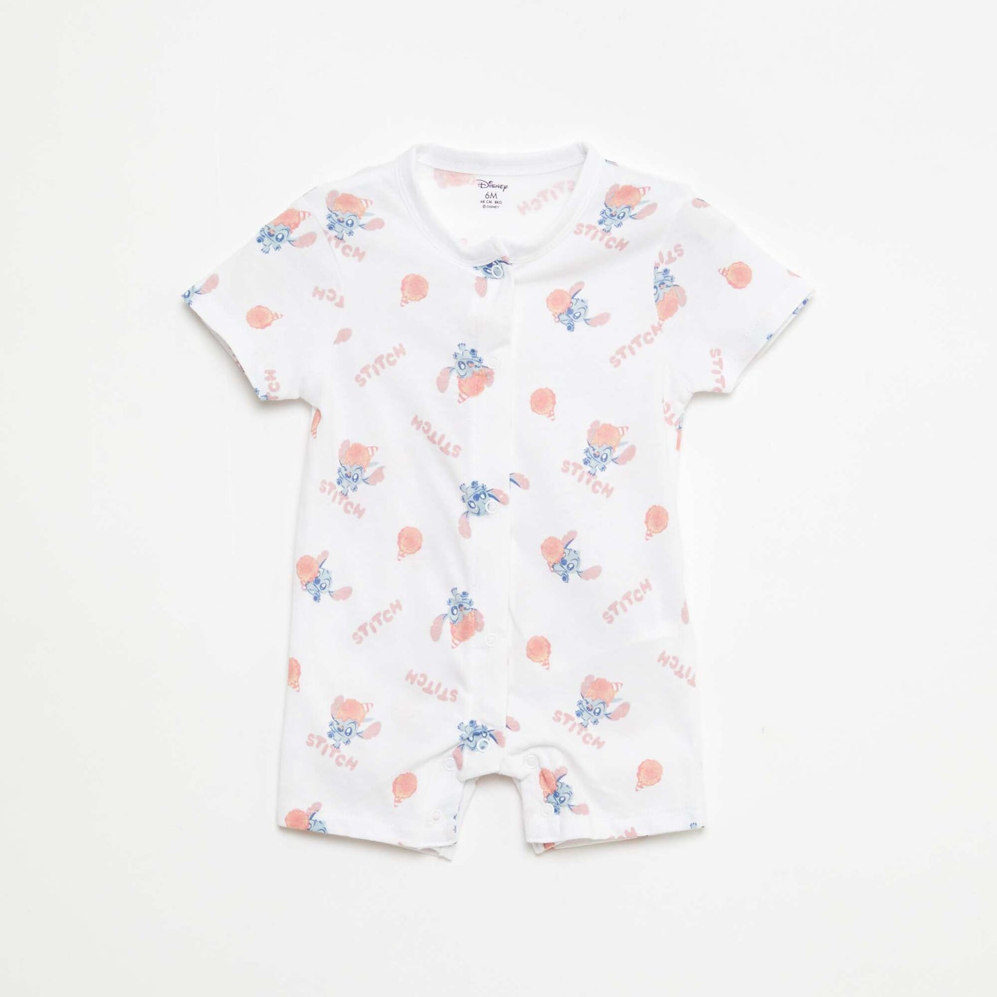 Pack of 2 Disney short-sleeved rompers WHITE