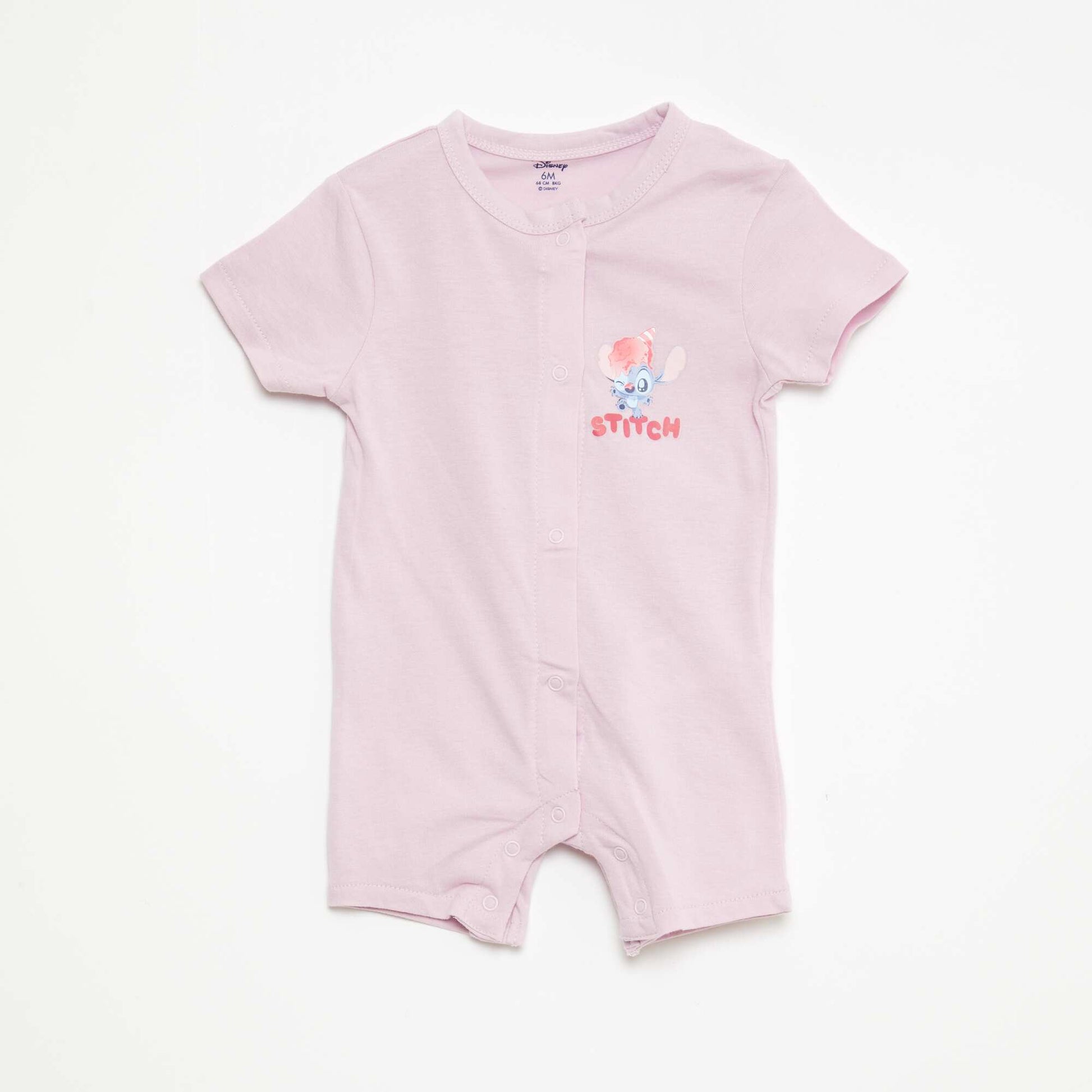 Pack of 2 Disney short-sleeved rompers WHITE