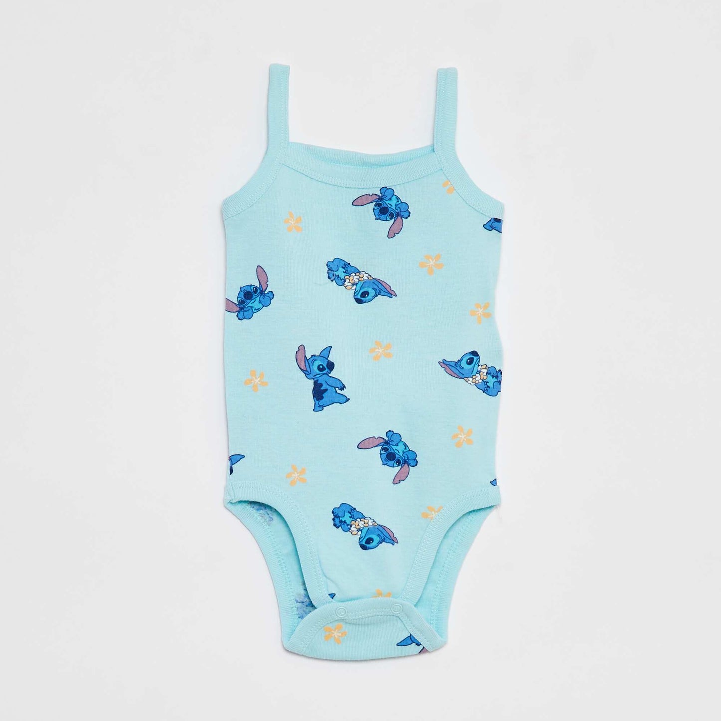 Pack of 2 Stitch bodysuits with narrow straps BLUE