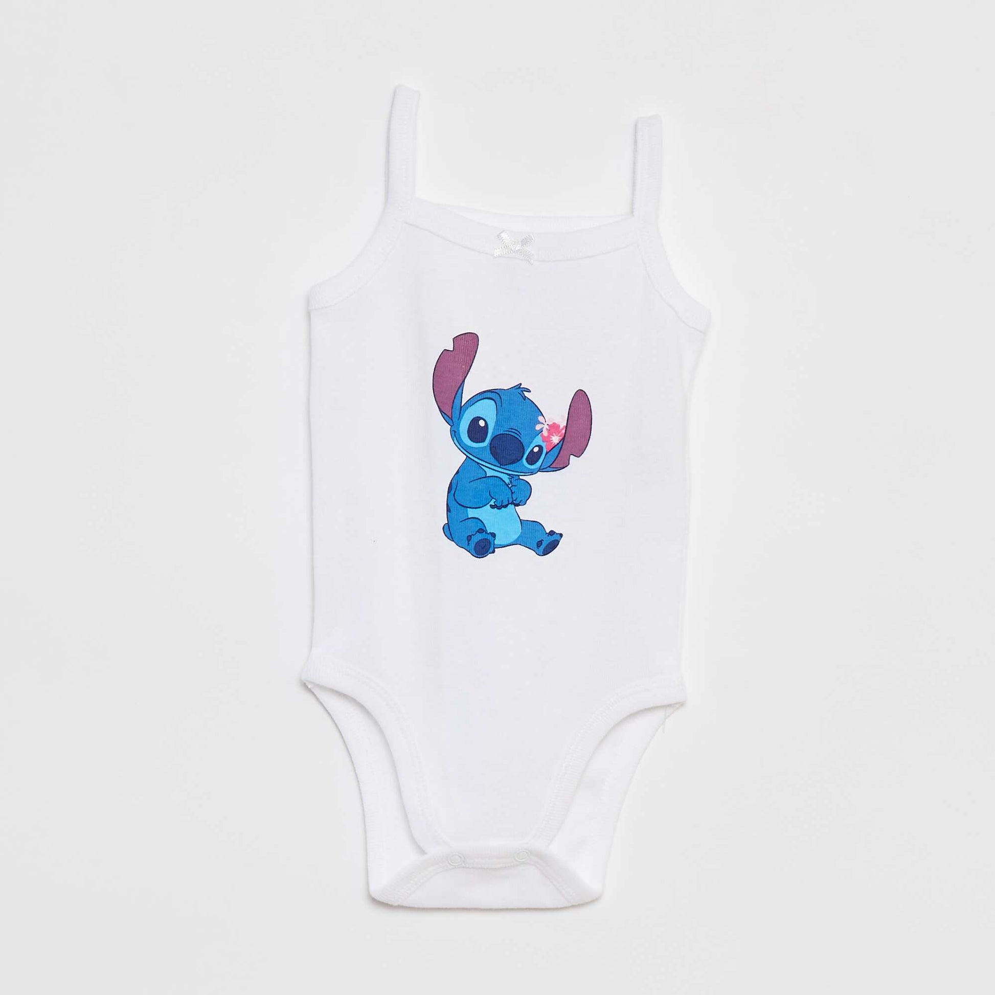 Pack of 2 Stitch bodysuits with narrow straps BLUE