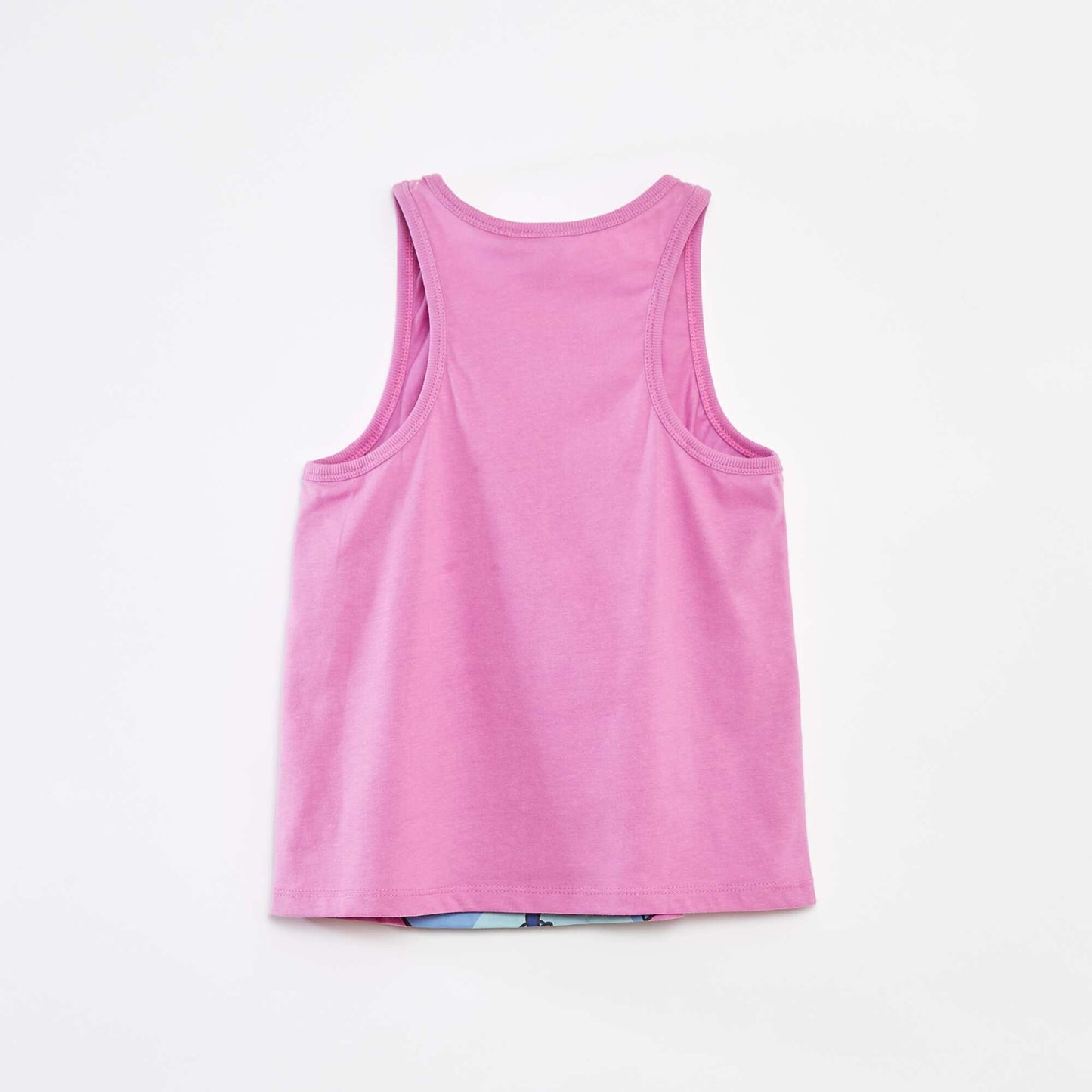 'Stitch' print vest top PURPLE