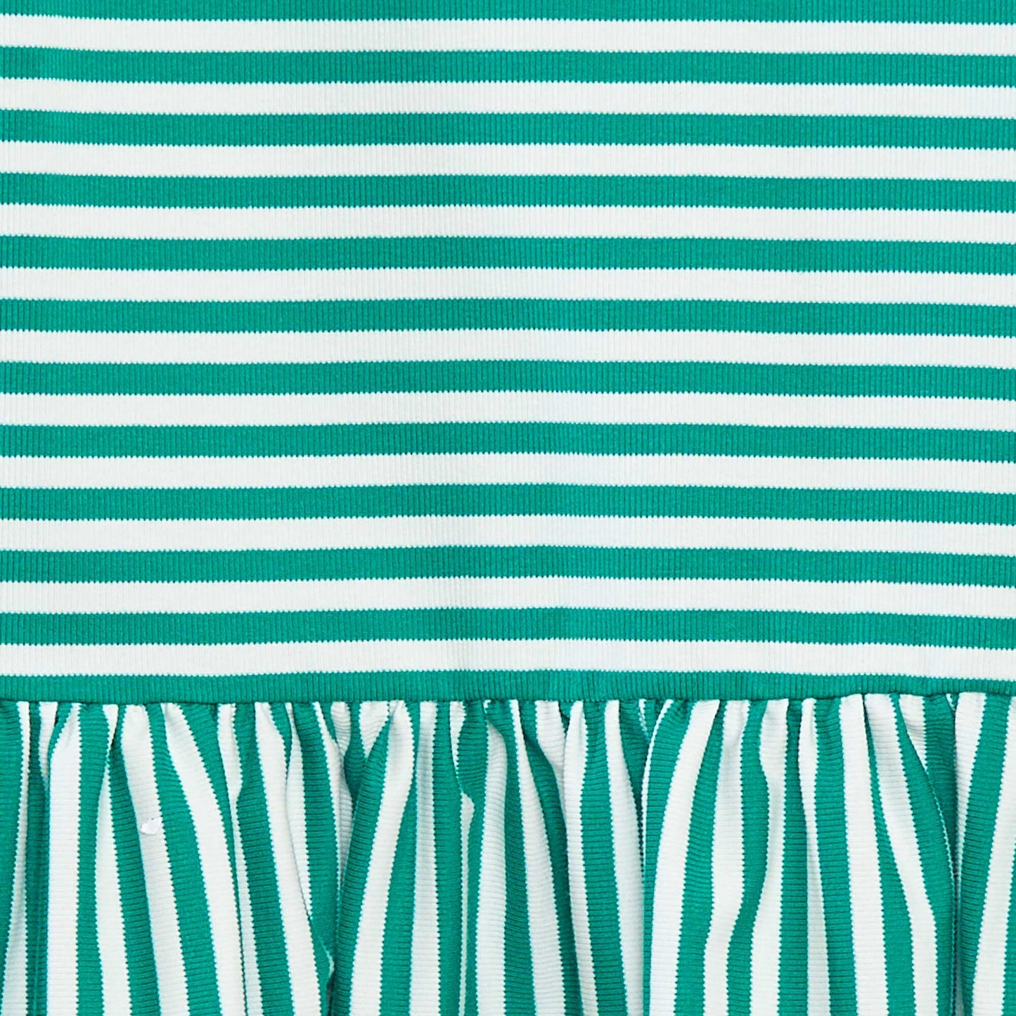 Flounced sleeveless dress GREEN