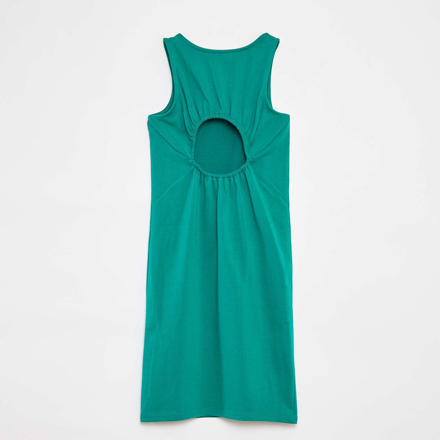 Sleeveless backless dress GREEN