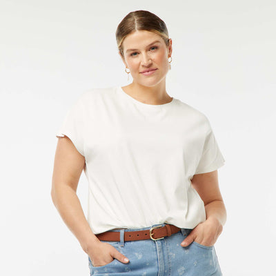 Short-sleeved T-shirt with open back WHITE