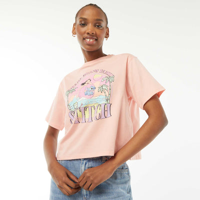 Short-sleeved printed T-shirt ORANGE