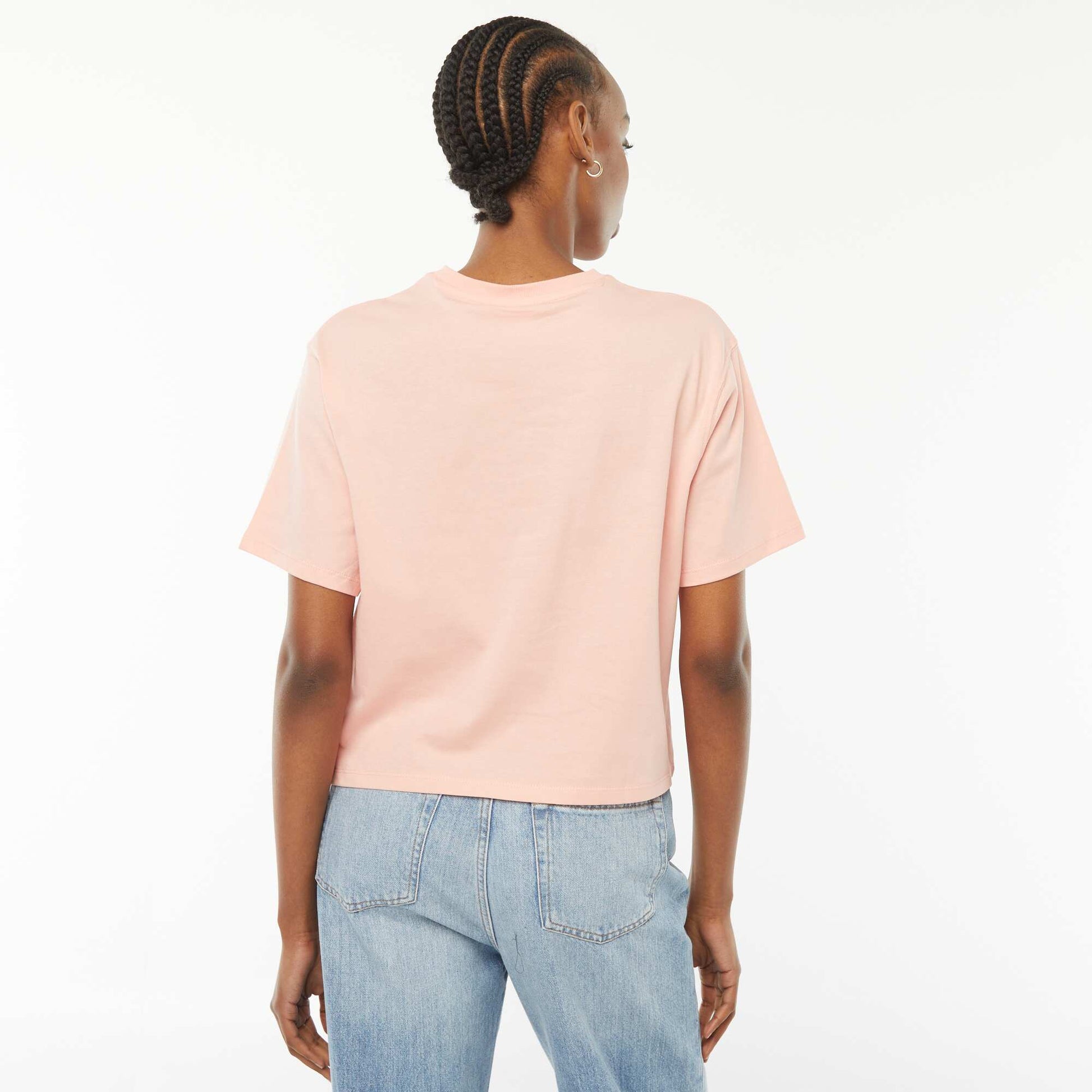 Short-sleeved printed T-shirt ORANGE