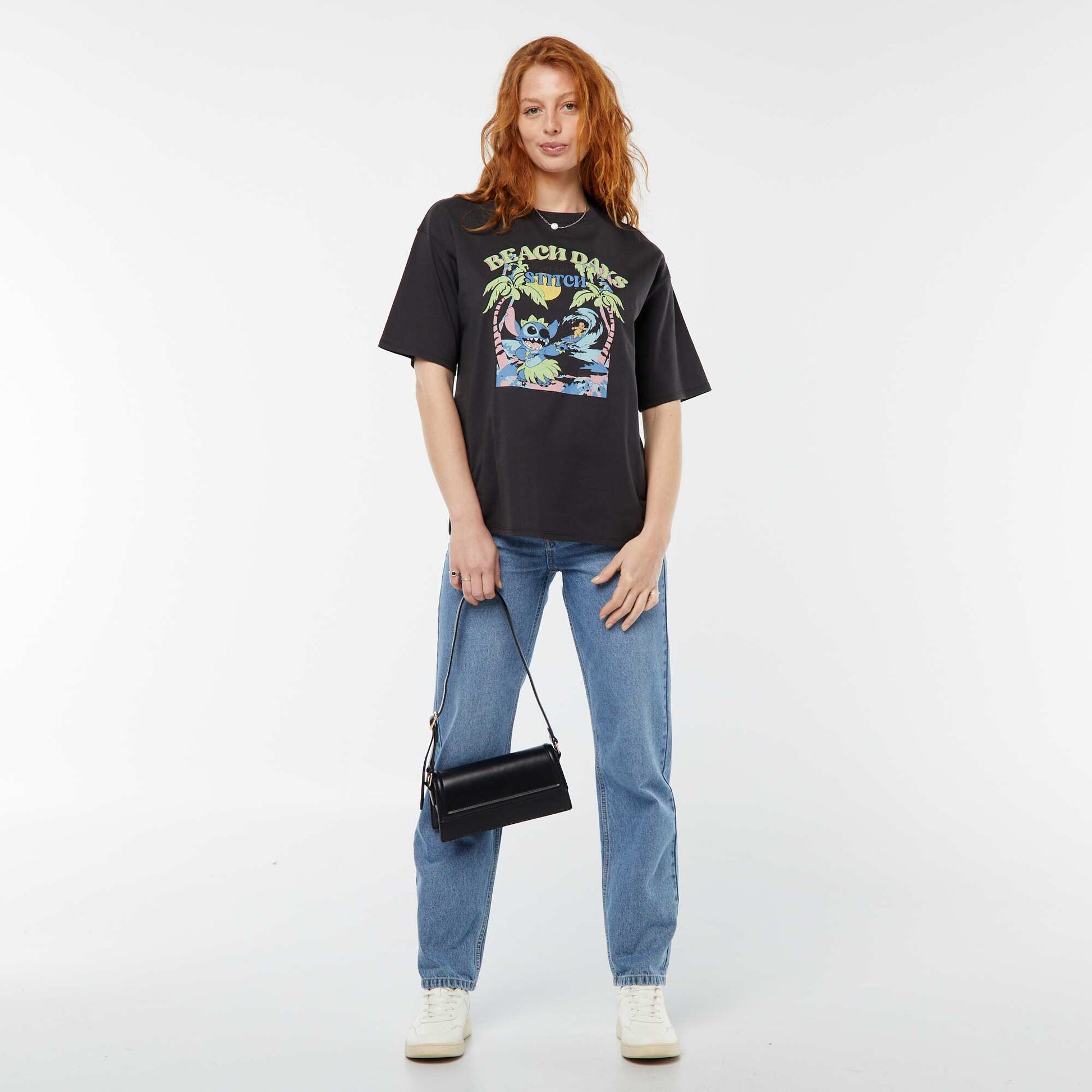 Disney short-sleeved T-shirt with round neckline YELLOW