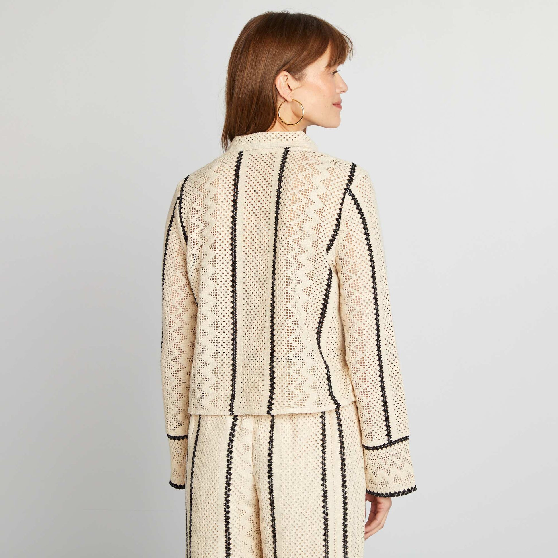 Crochet blouse BEIGE