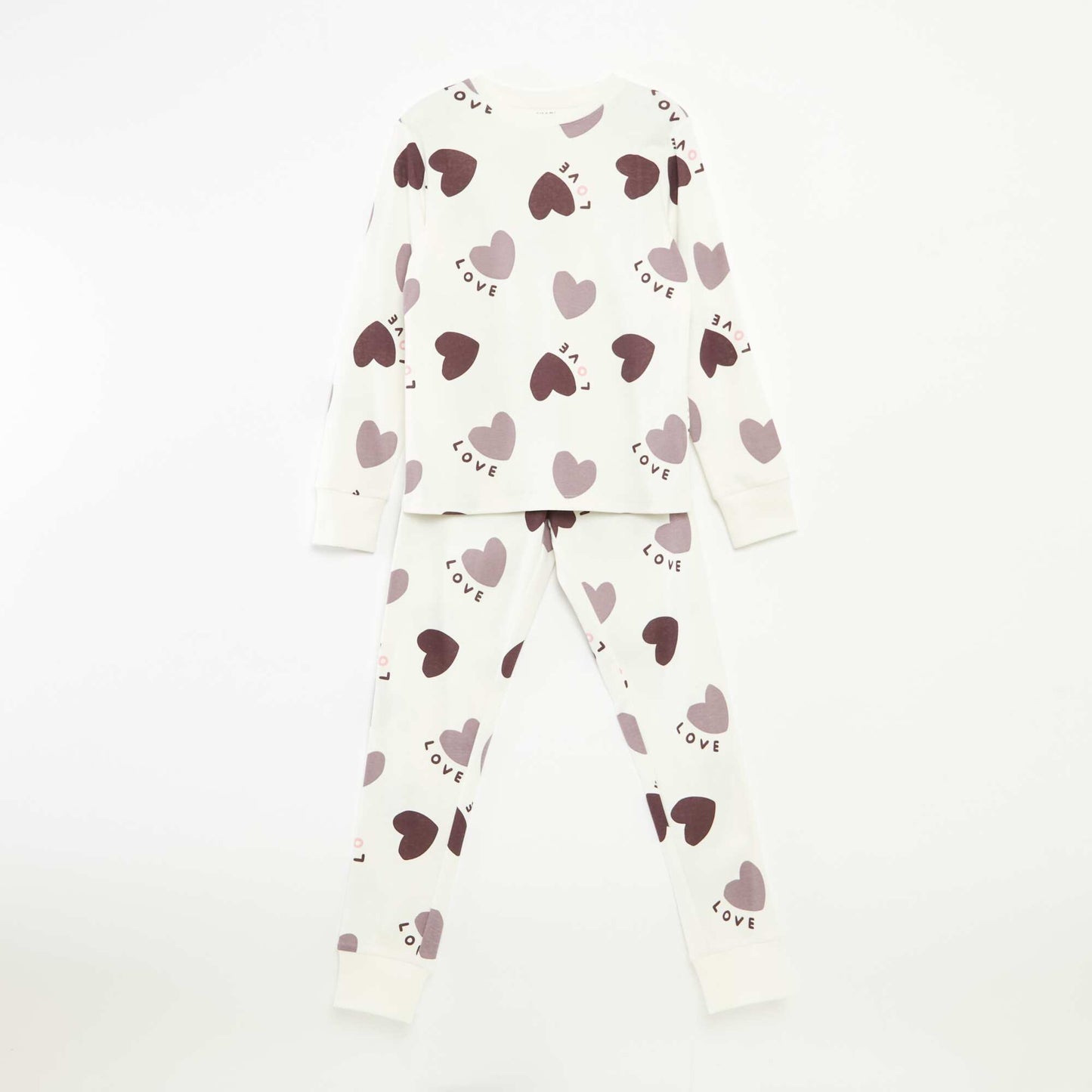 T-shirt and trousers pyjama set -  2-piece set PURPLE
