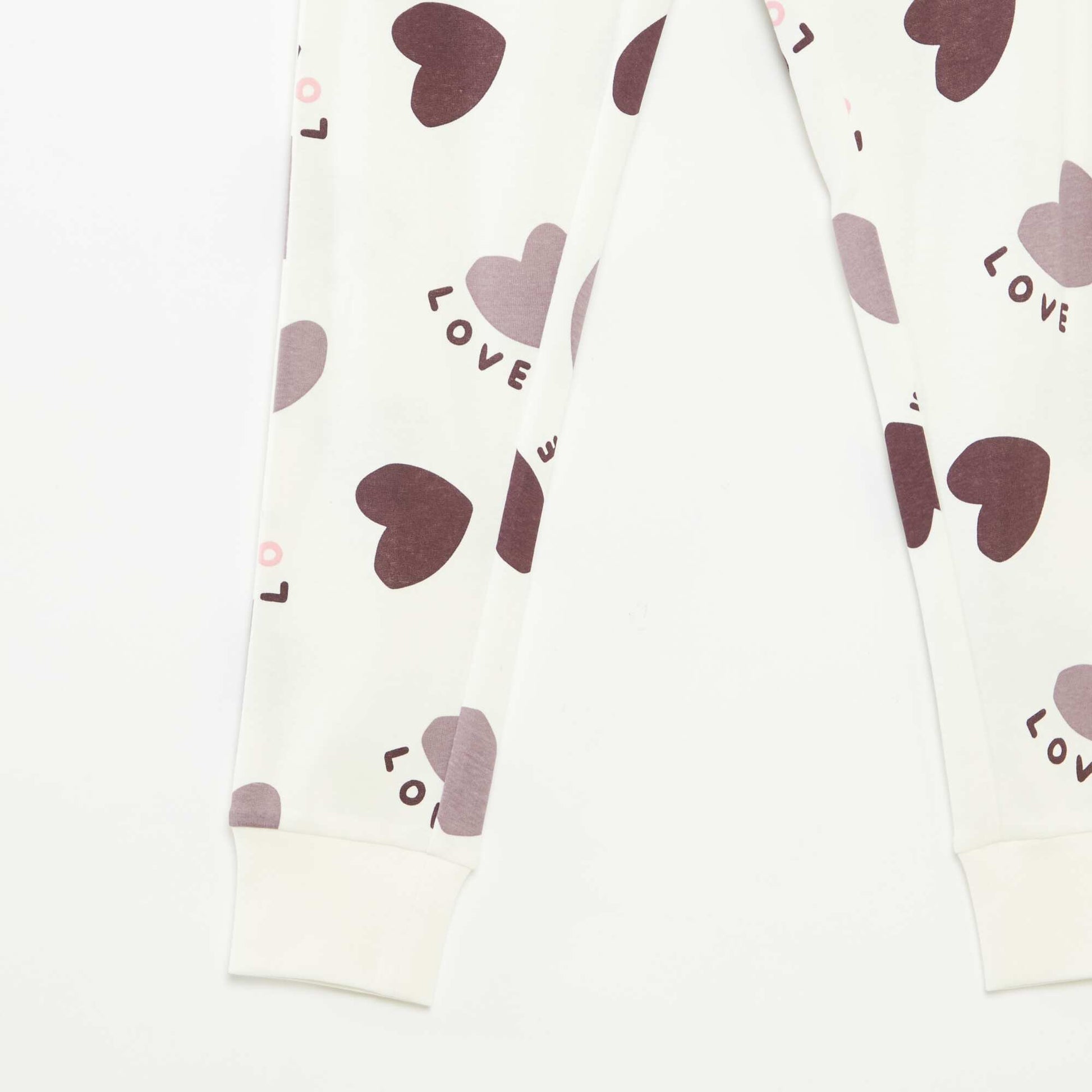 T-shirt and trousers pyjama set -  2-piece set PURPLE