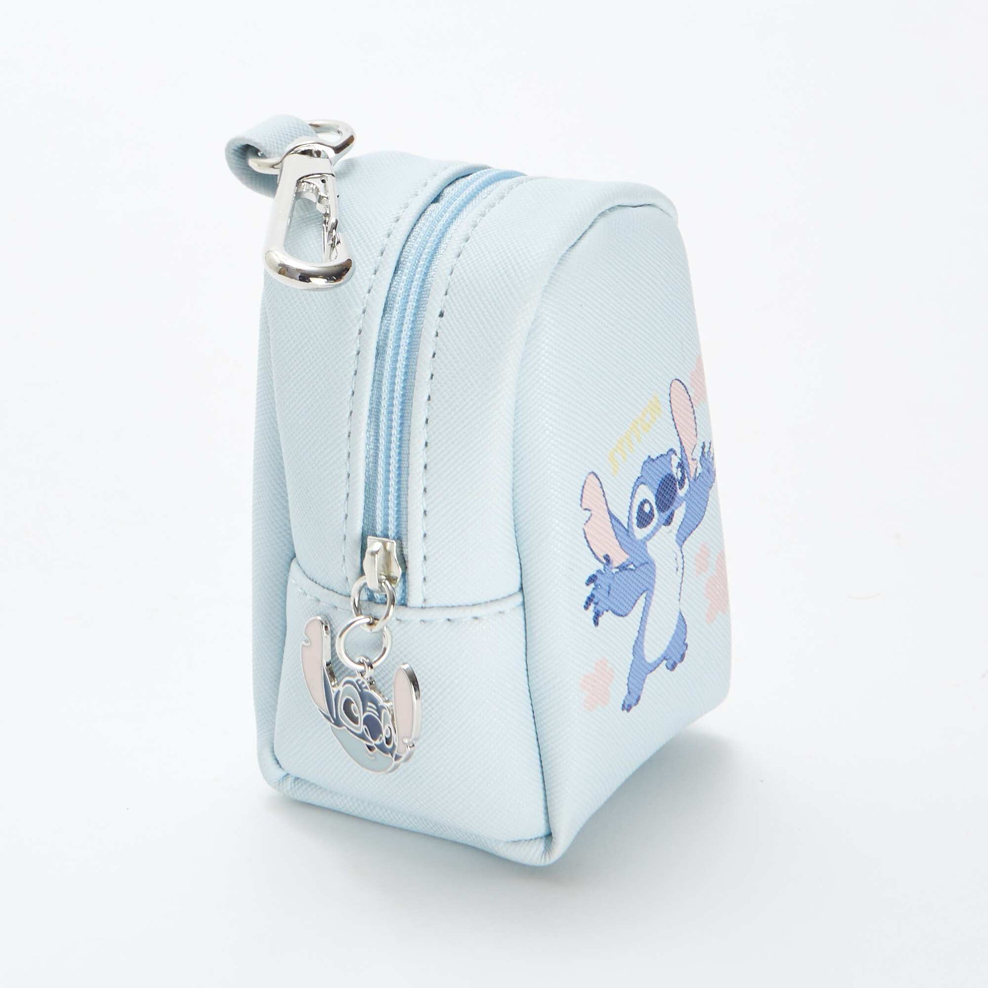 Disney Stitch zip-up purse BLUE