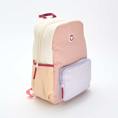 Color Block Backpack PURPLE