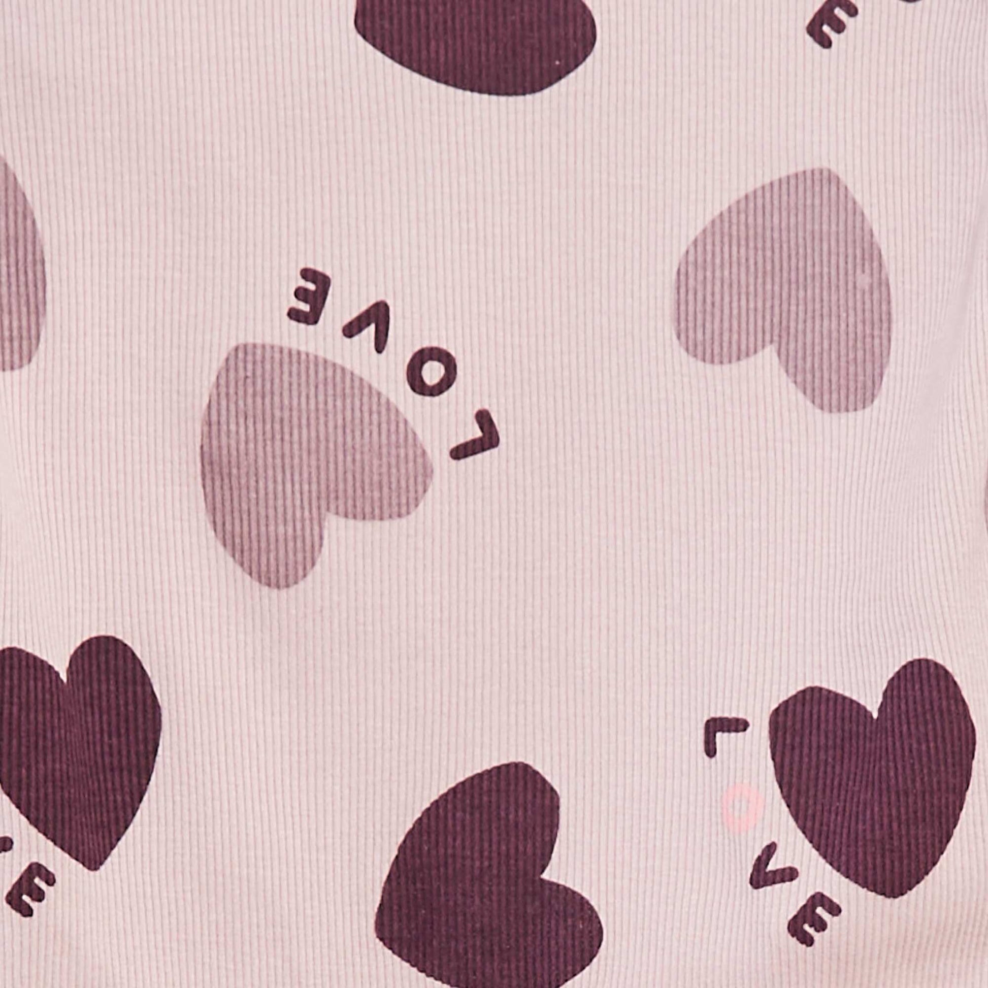 T-shirt and trousers pyjama set - 2-piece set PURPLE