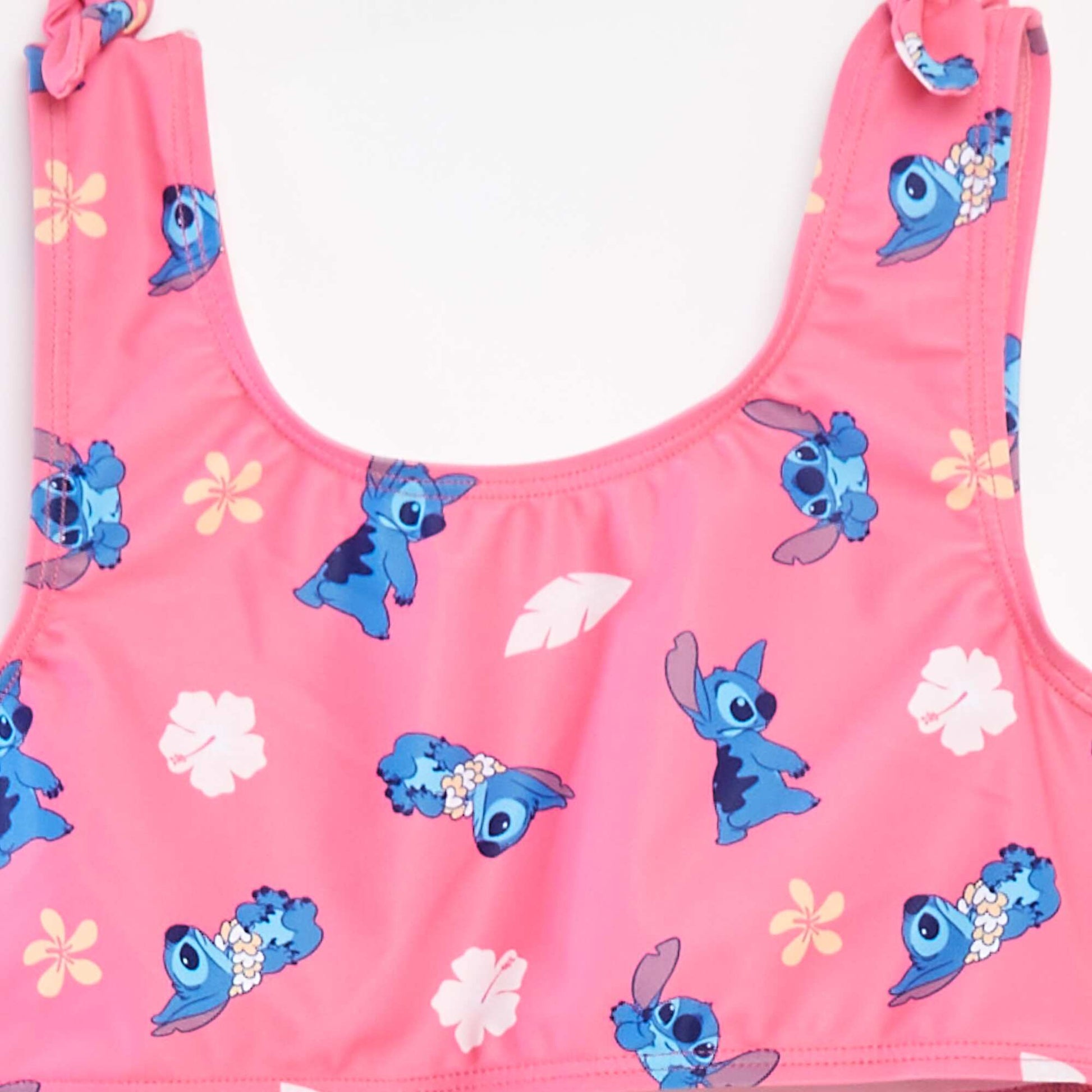 'Disney' 'Stitch' swimsuit with bows - 2-piece set PINK