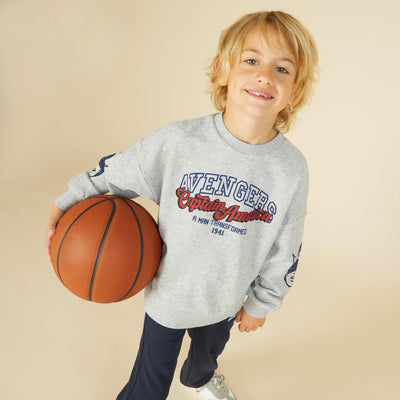 Captain America marl sweatshirt BEIGE