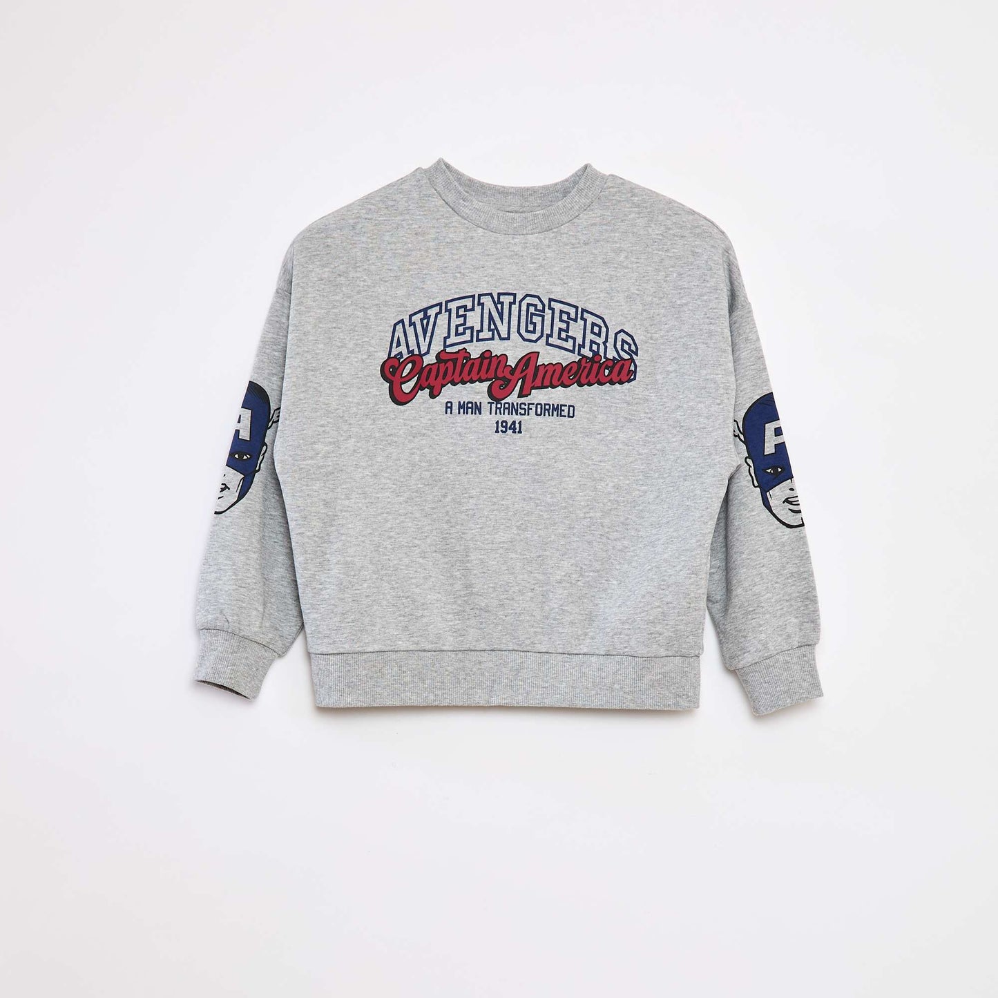 Captain America marl sweatshirt BEIGE