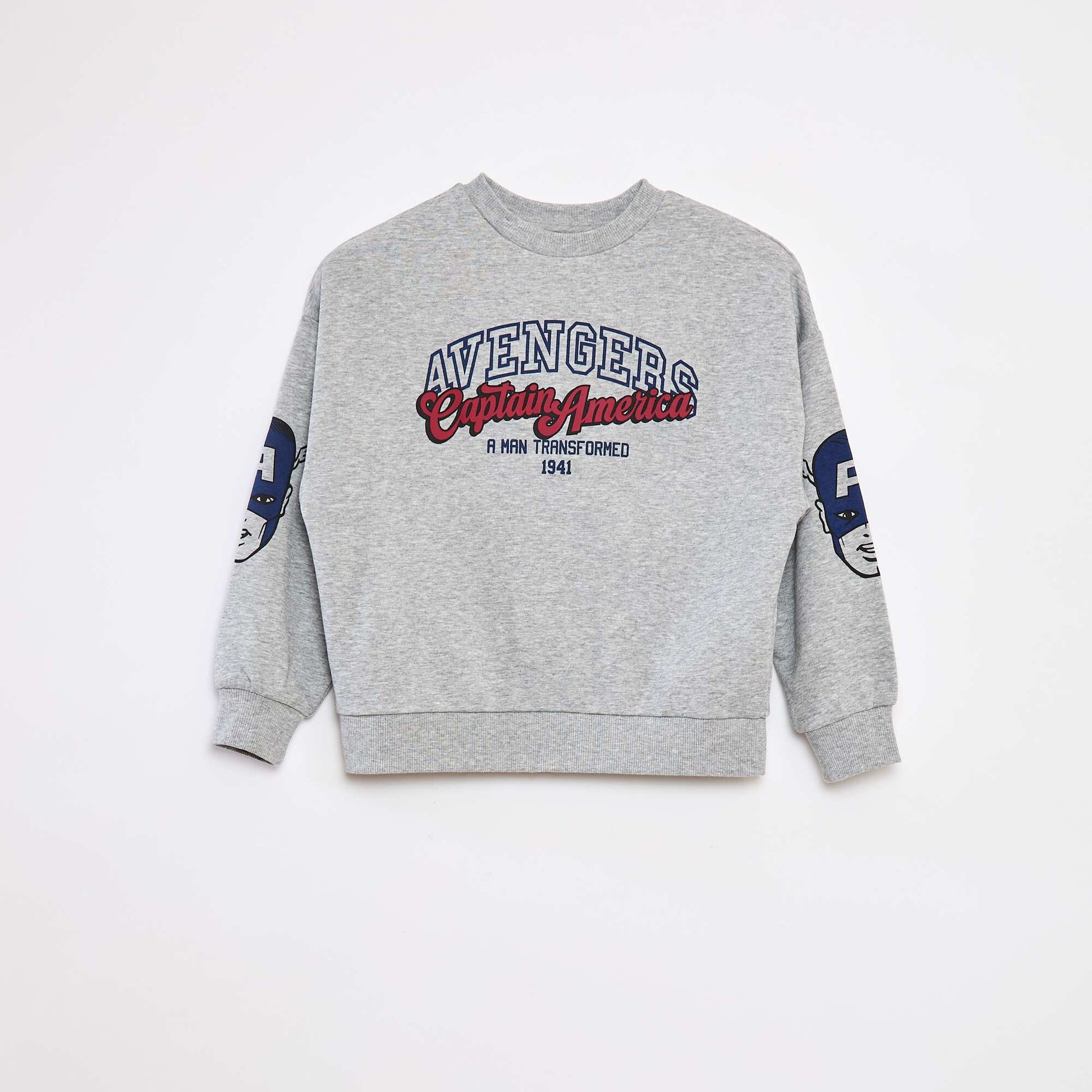 Captain America marl sweatshirt BEIGE
