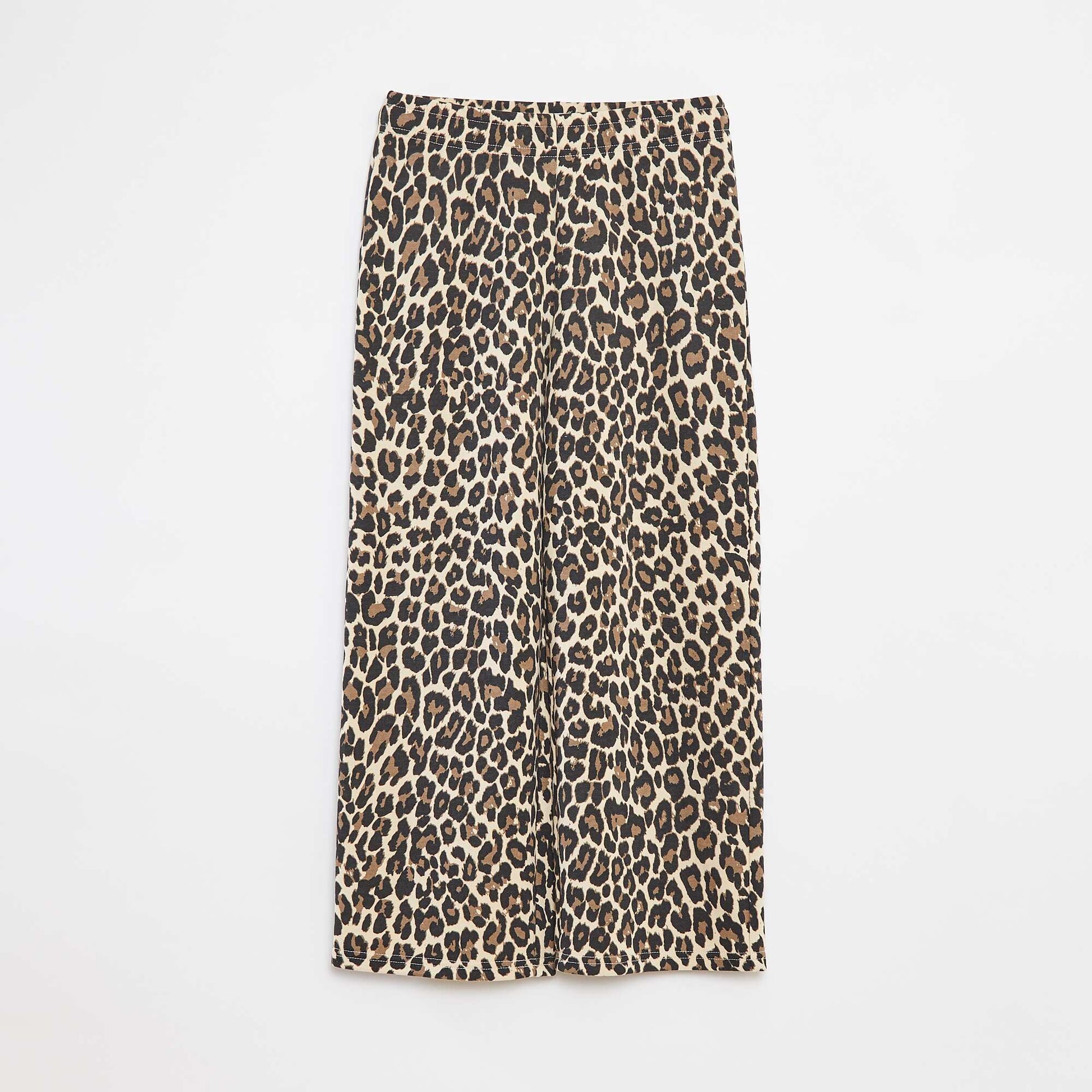 Wide-leg joggers with elasticated waist BEIGE