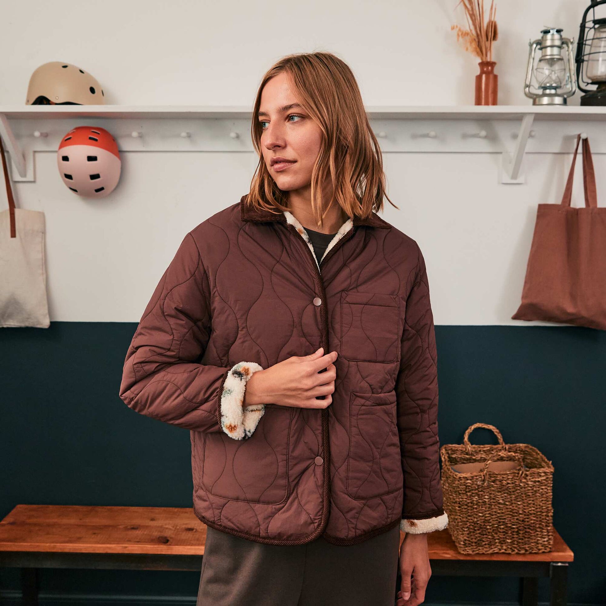 Warm Reversible Jacket RED