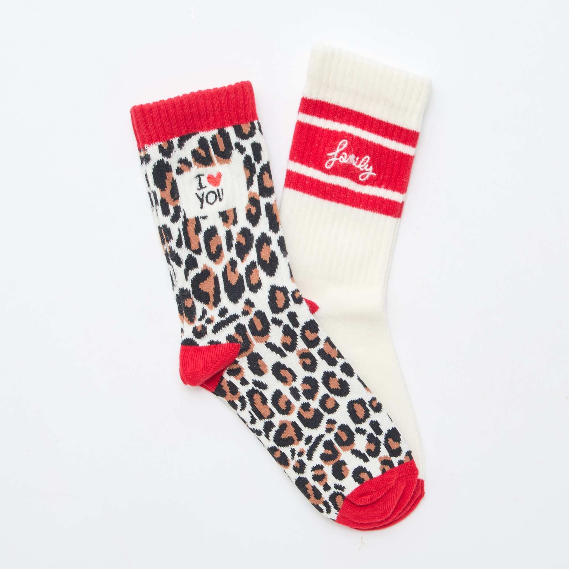 2-Pack of Socks - Valentine's Day WHITE