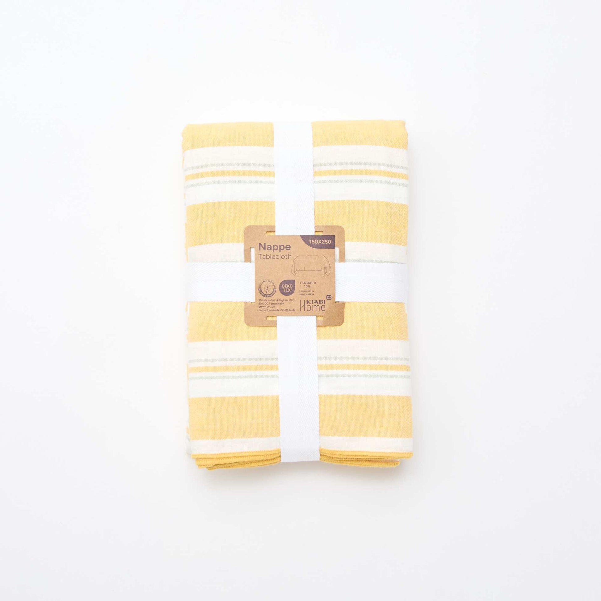 Checkered Print Tablecloth YELLOW
