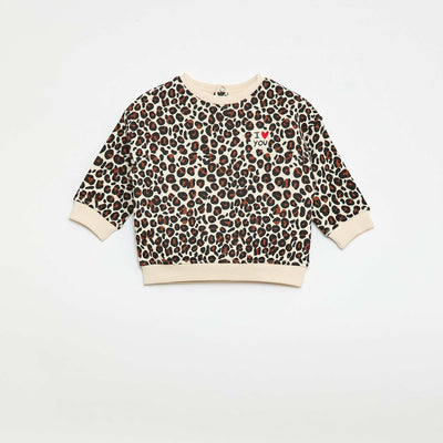 Round Neck Sweatshirt - Valentine's Day WHITE