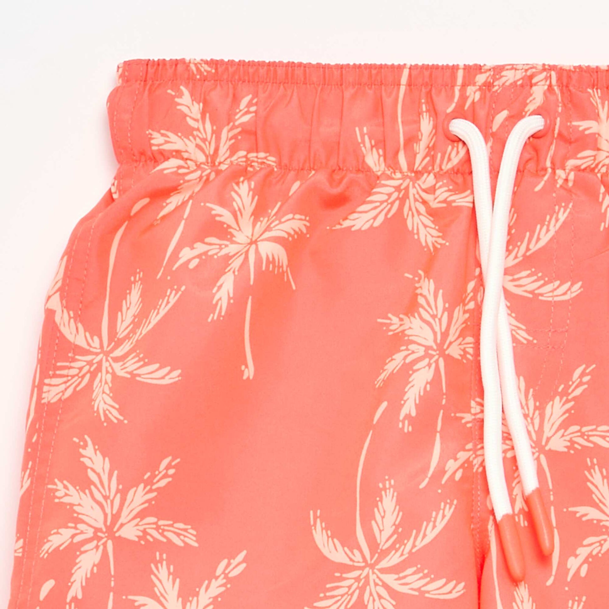 All-over \'sea\' print swim shorts ORANGE