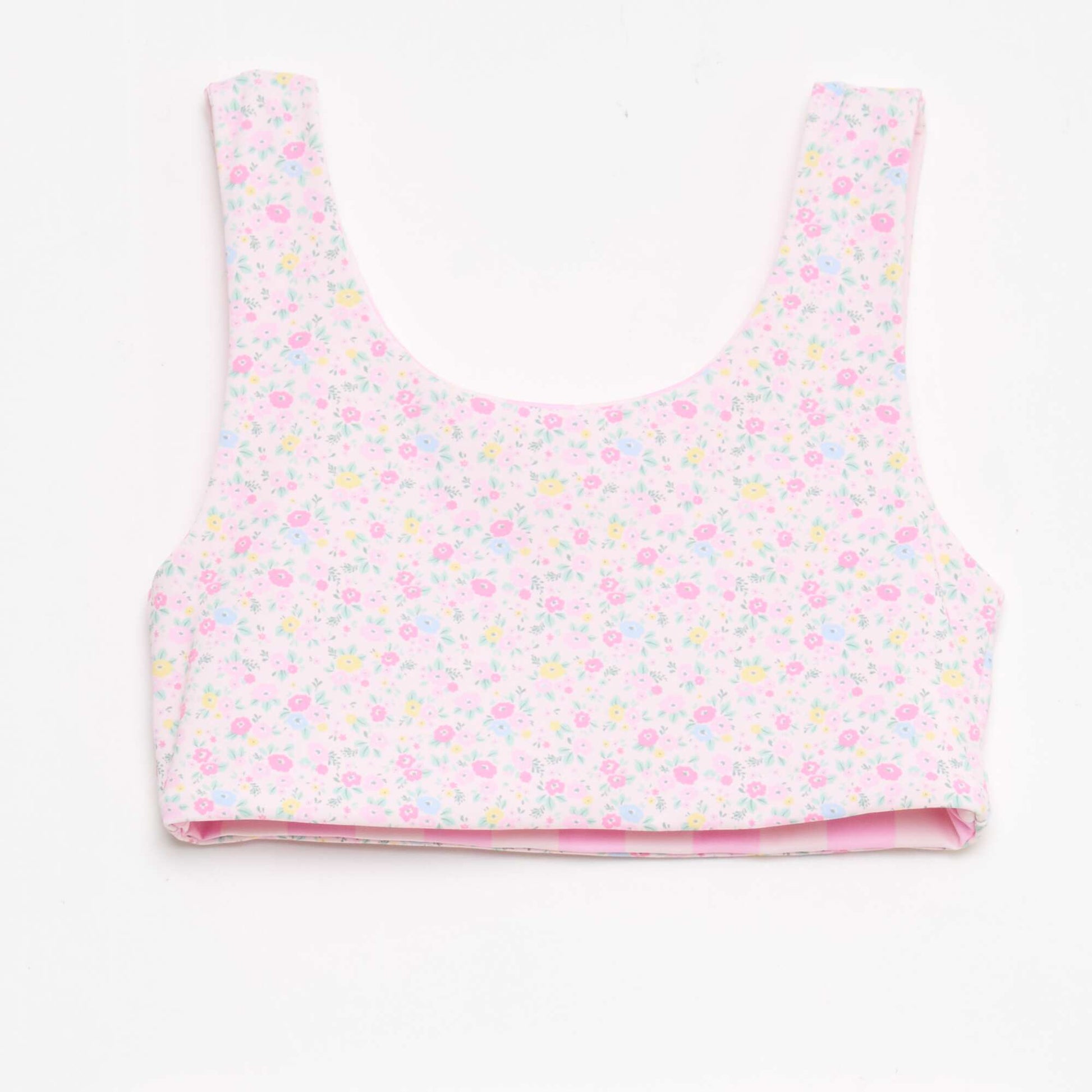 Reversible Floral Swimsuit - 2 Piece PINK
