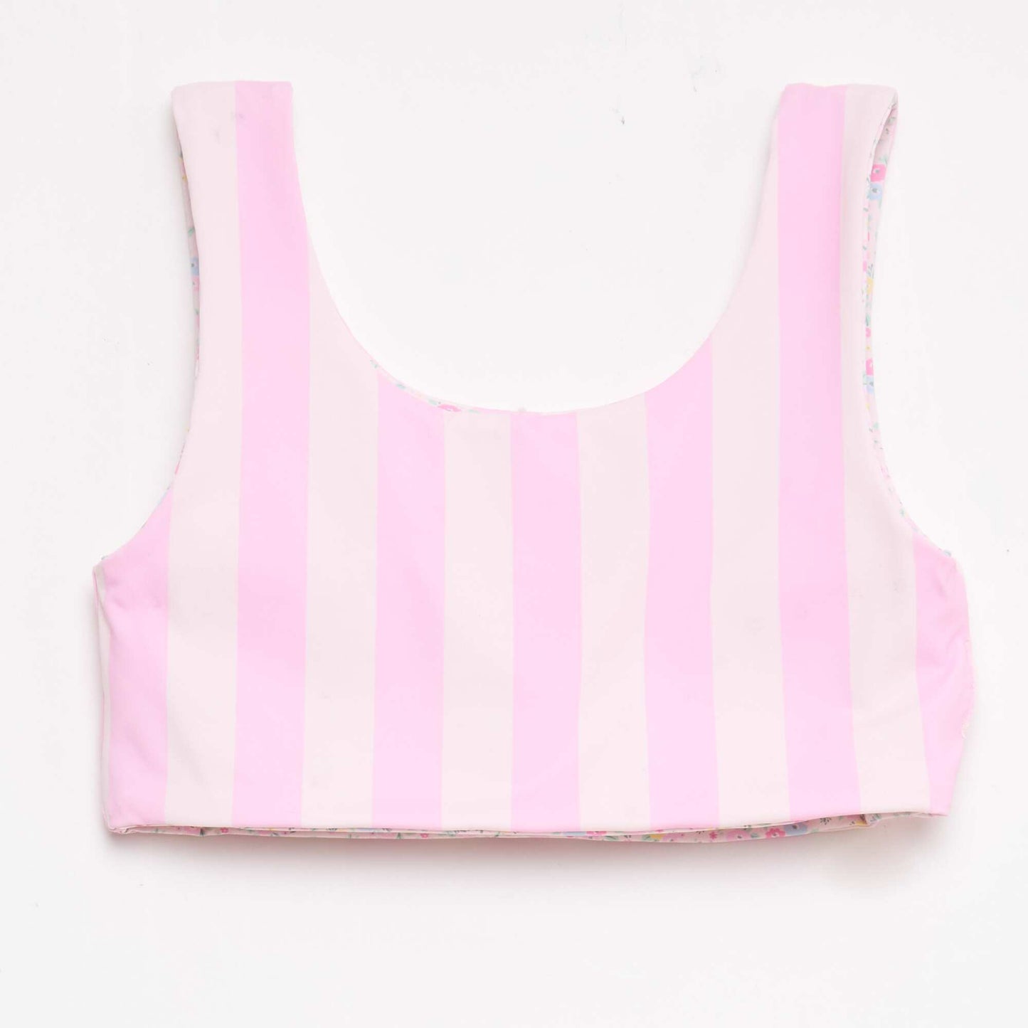Reversible Floral Swimsuit - 2 Piece PINK