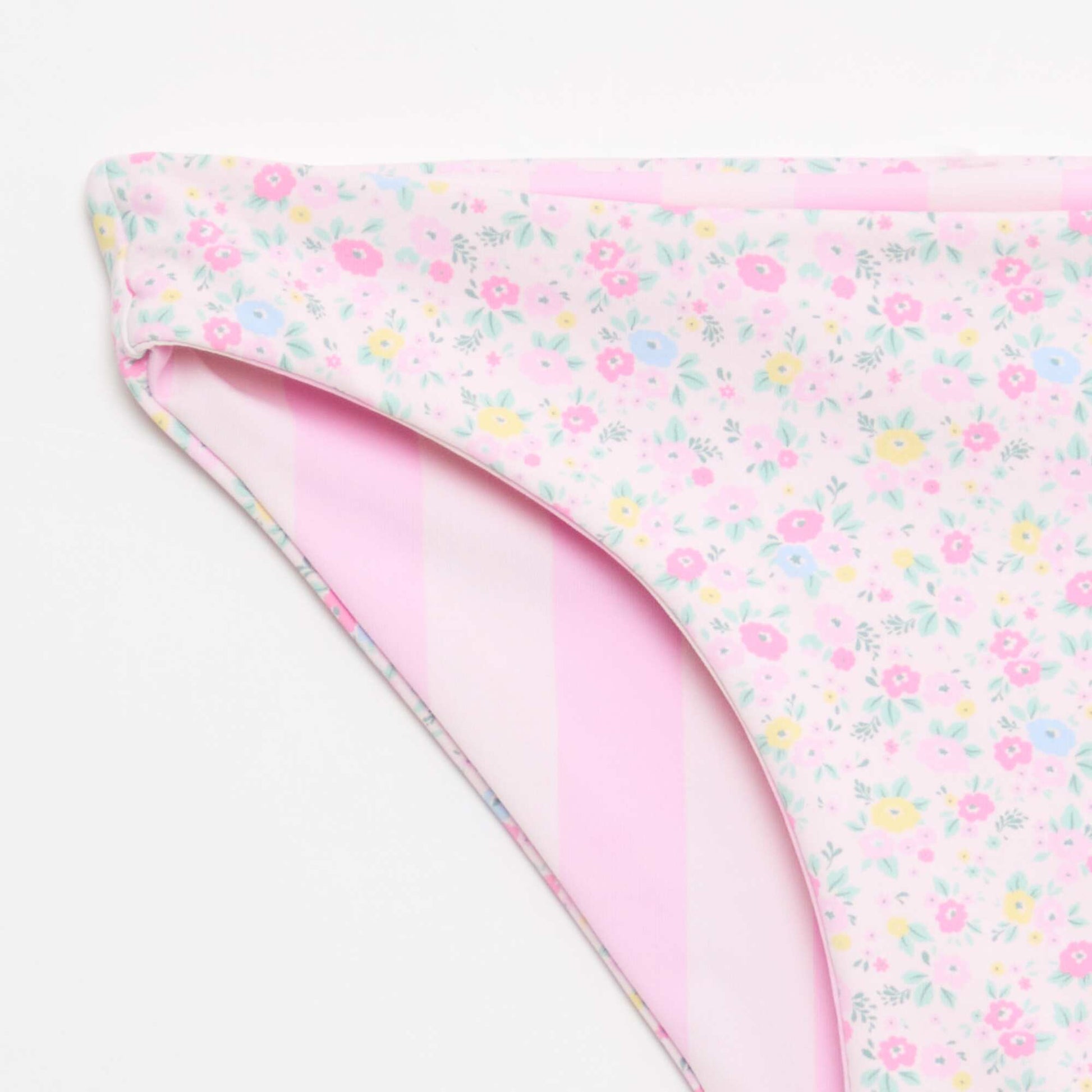 Reversible Floral Swimsuit - 2 Piece PINK