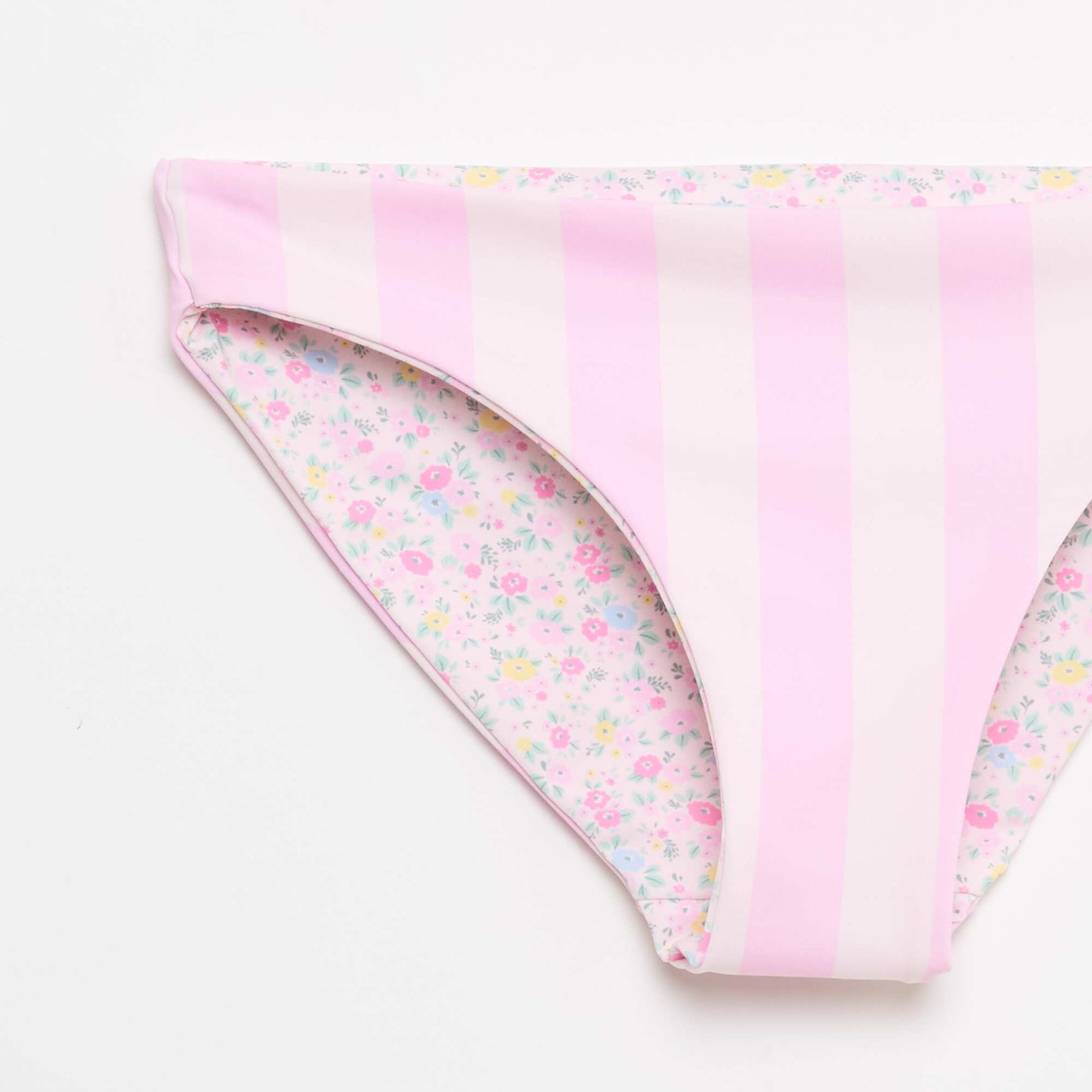 Reversible Floral Swimsuit - 2 Piece PINK