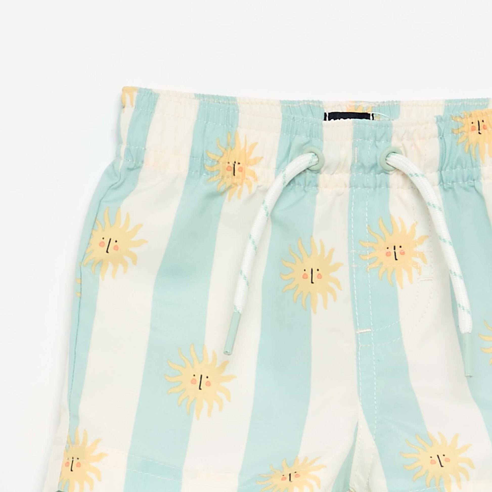 Patterned Swim Shorts BLUE