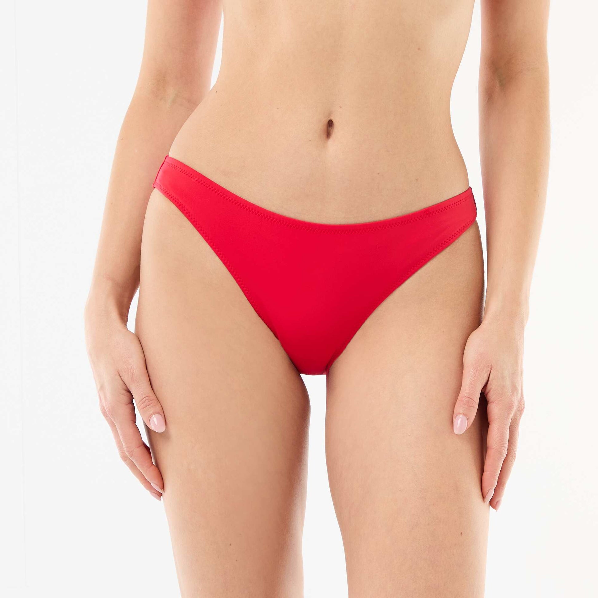 Soft Microfiber Swim Briefs RED