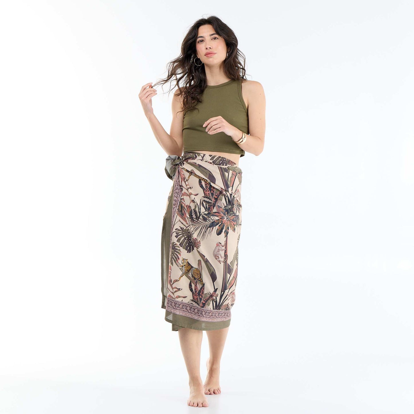 Printed Pareo GREEN