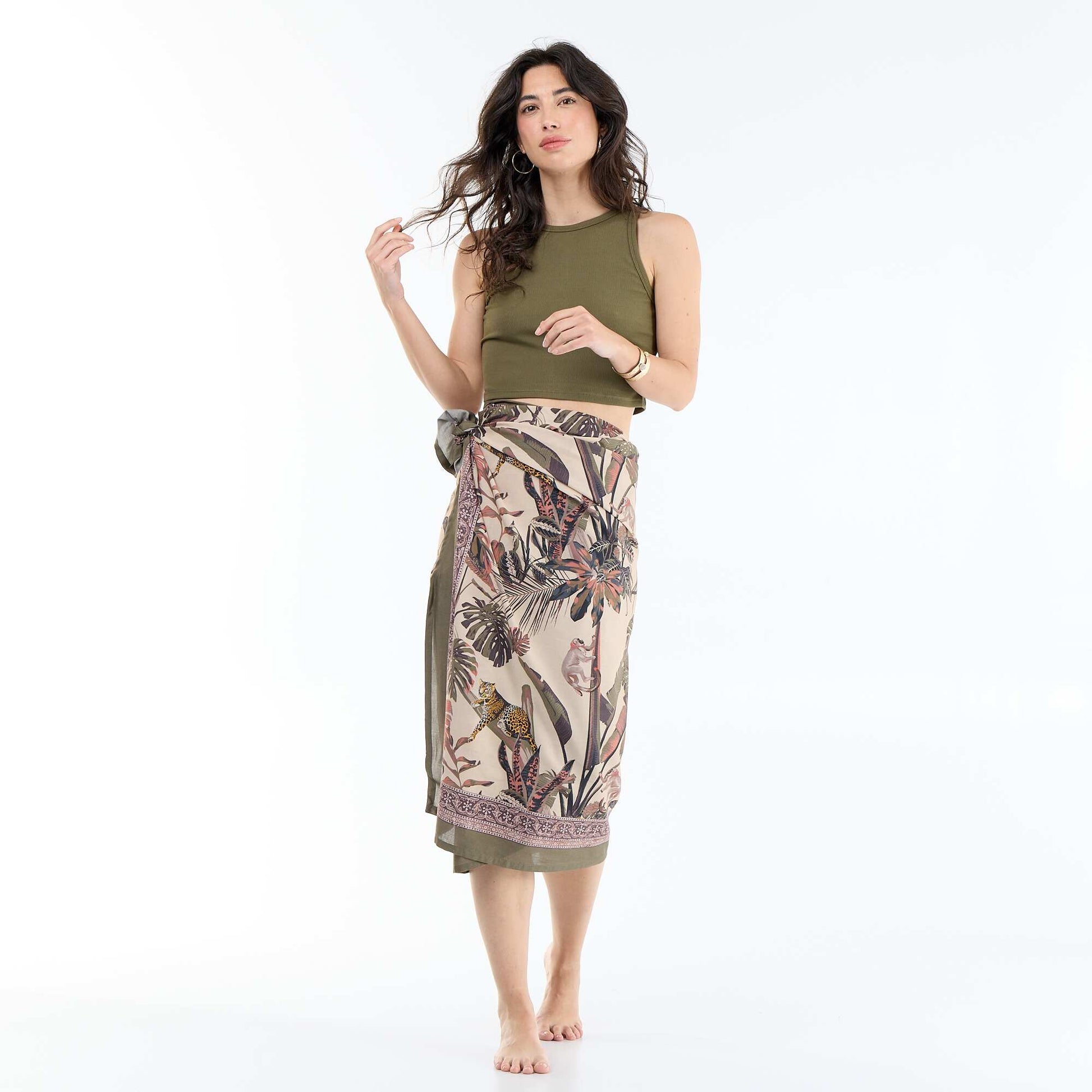 Printed Pareo GREEN