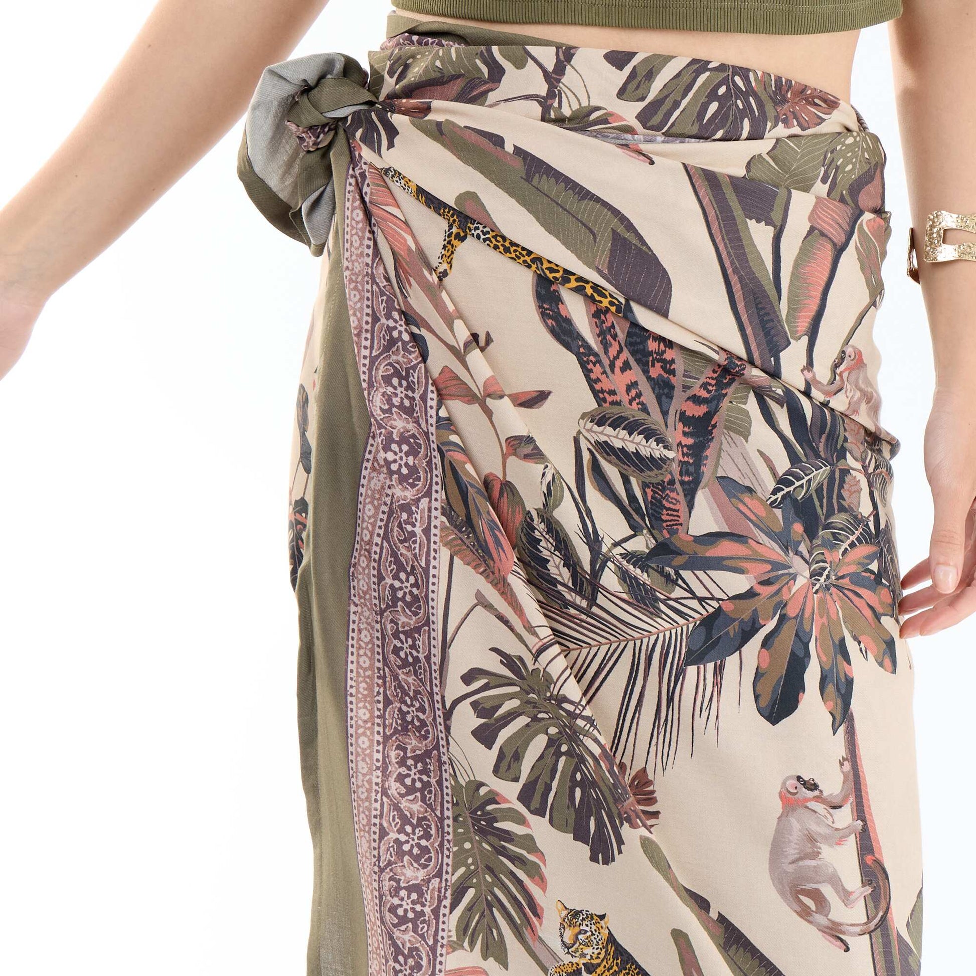 Printed Pareo GREEN