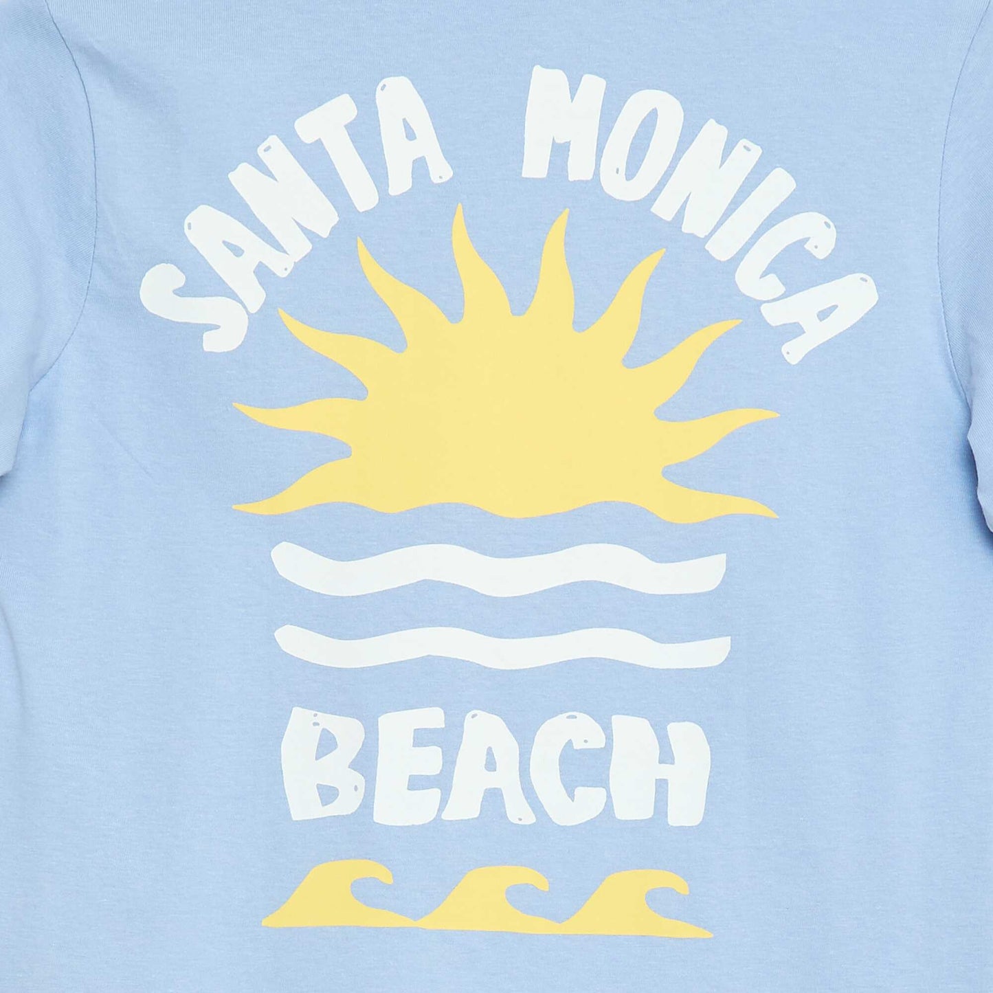 Printed Front and Back Short-Sleeve T-Shirt BLUE