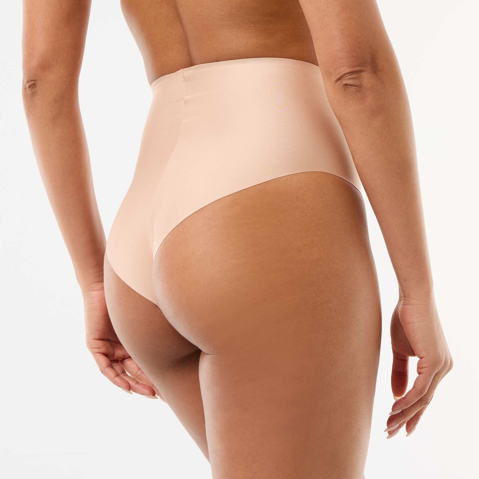 High-waisted shapewear briefs ECRU