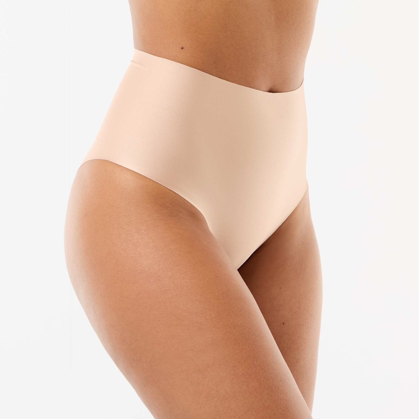 High-waisted shapewear briefs ECRU