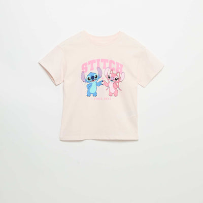 Disney 'Stitch' short-sleeved T-shirt PINK