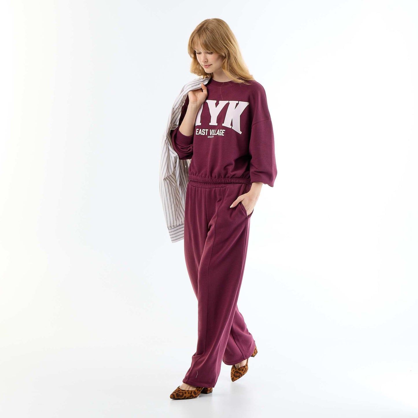 Wide Leg Sport Joggers PINK
