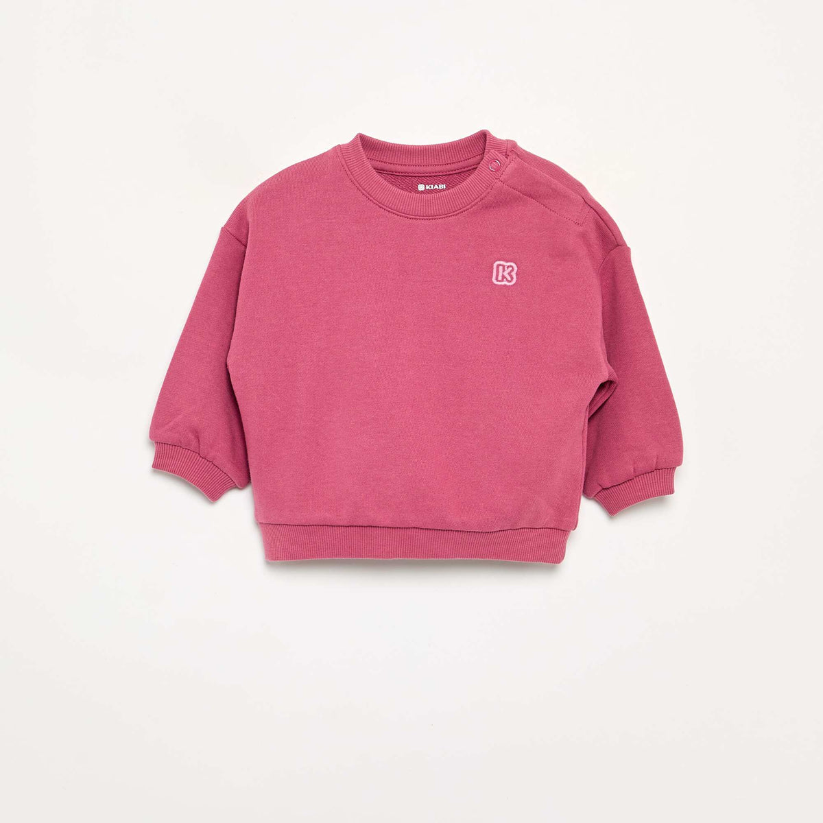 Kid's Plain Loopback Fleece Sweatshirt - Kiabi PINK