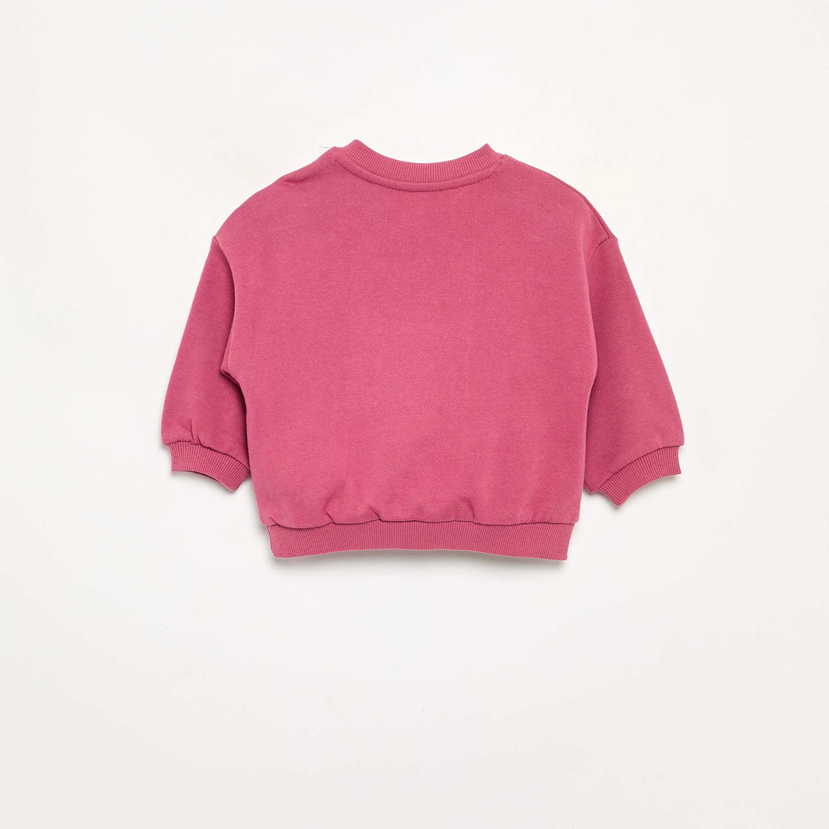 Kid's Plain Loopback Fleece Sweatshirt - Kiabi PINK