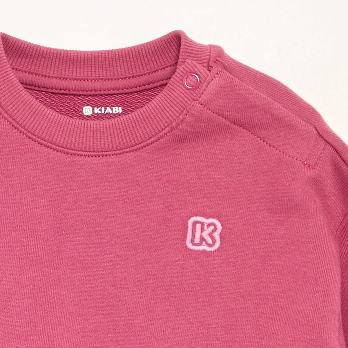 Kid's Plain Loopback Fleece Sweatshirt - Kiabi PINK