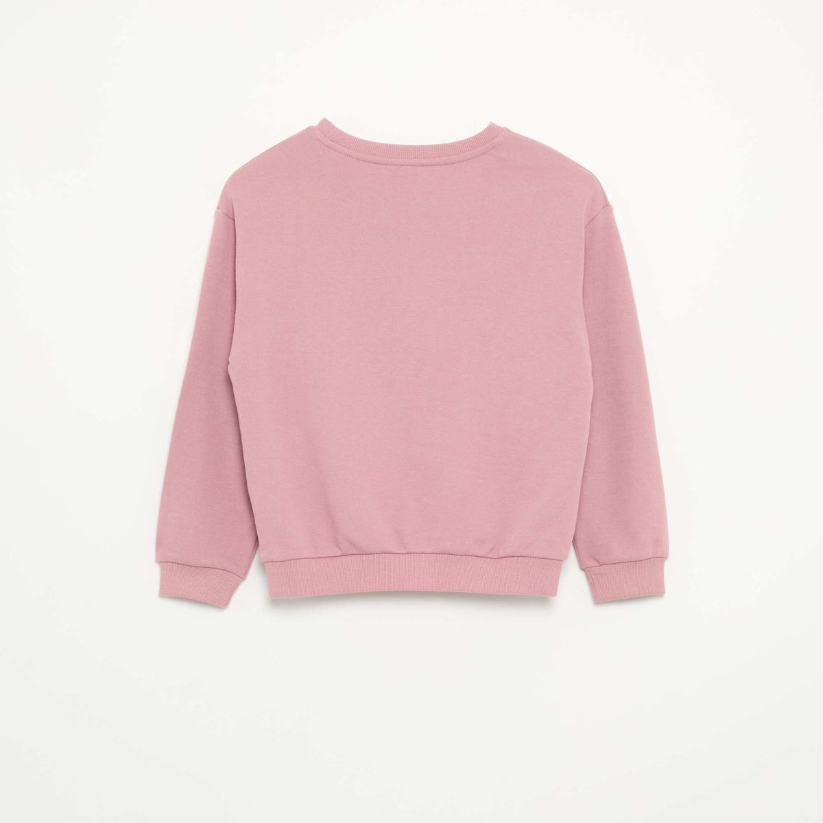 Plain Unbrushed Fleece Sweatshirt - Kiabi PINK