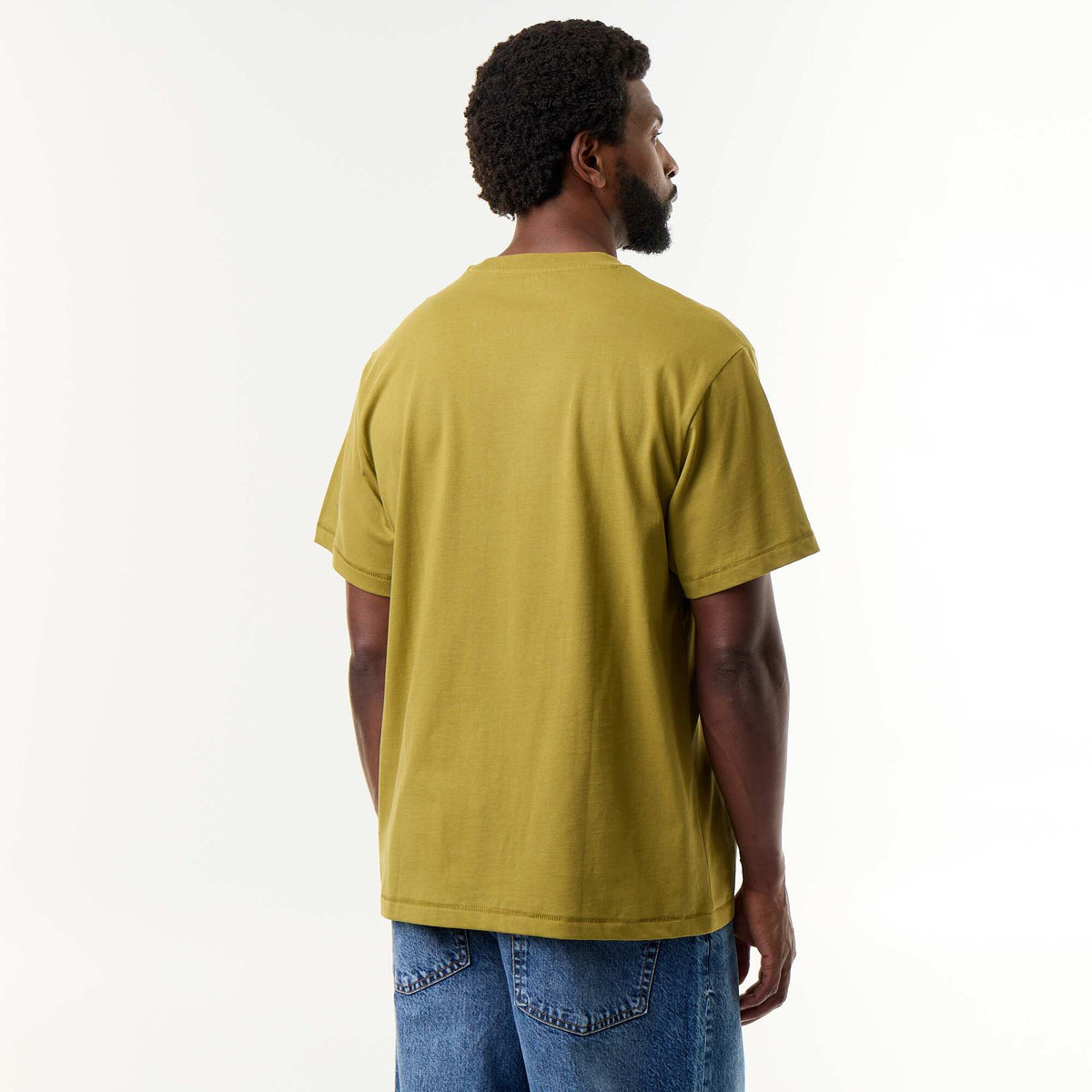 Plain Short-Sleeved Comfort Fit T-Shirt - Kiabi GREEN