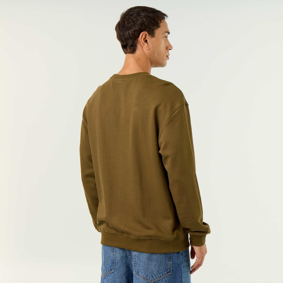Round Neck Sweatshirt - Kiabi GREEN