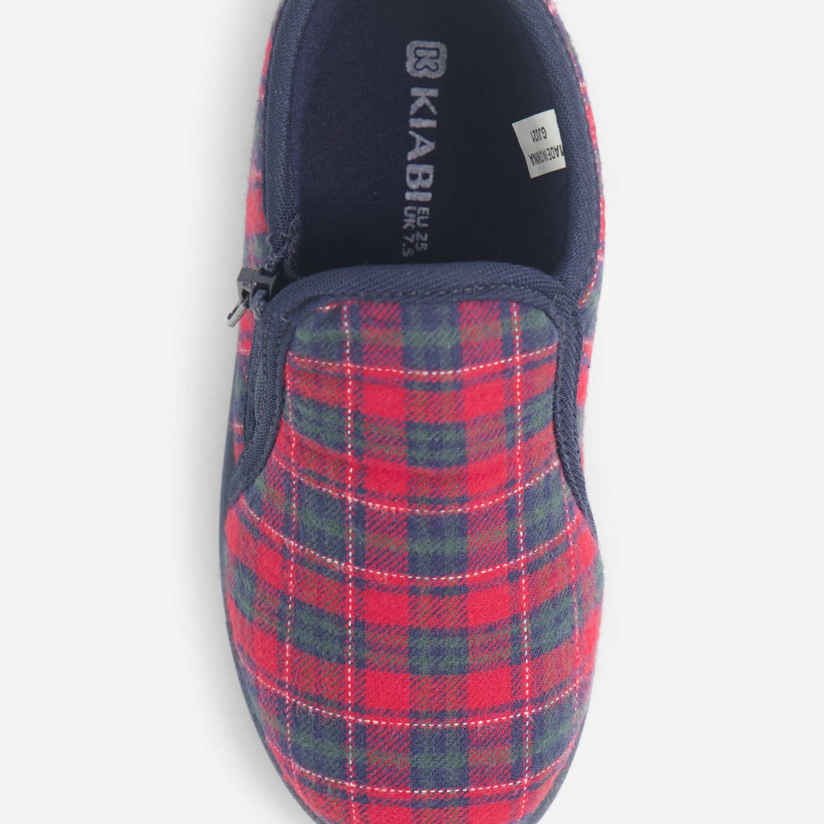 Checked Slippers RED